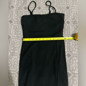 little black dress f21 with small side slit